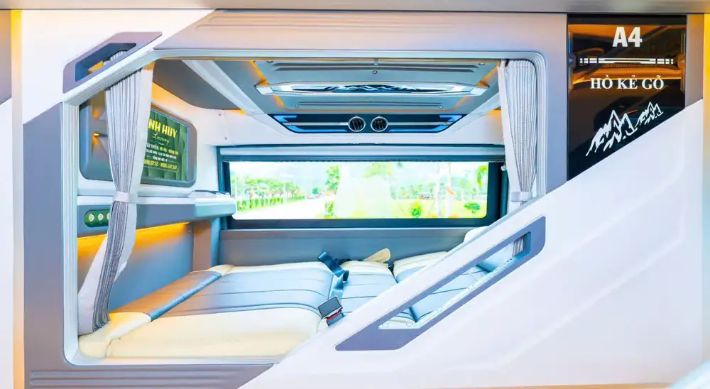 Phòng nằm riêng trên xe phòng cao tốc Hà Nội Quảng Ninh Anh Huy Luxury